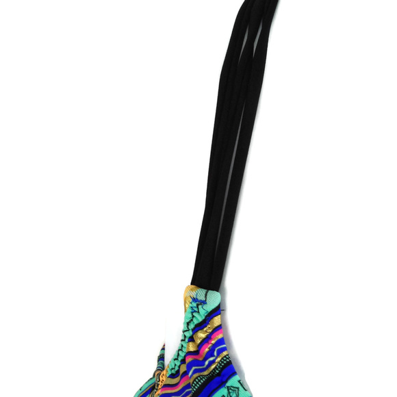 PINK Flounce Racer-Back Strappy Boho Bikini Top - Picture 3 of 6